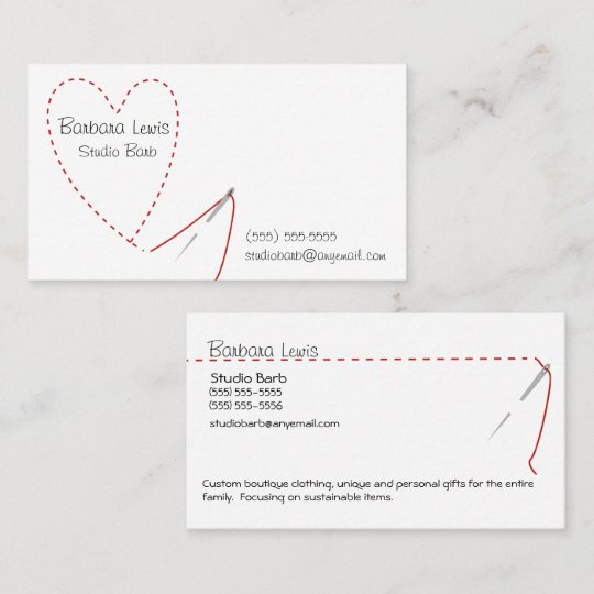 Sewing Craft Business Card