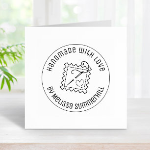 Sewing Craft Handmade with Love 2 Rubber Stamp