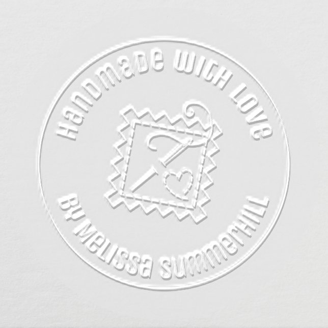 Sewing Craft Handmade with Love Embosser (Design)