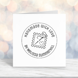 Sewing Craft Handmade with Love Self-inking Stamp