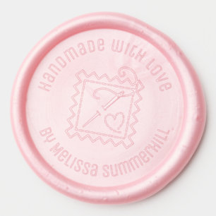 Sewing Craft Handmade with Love Wax Seal Sticker