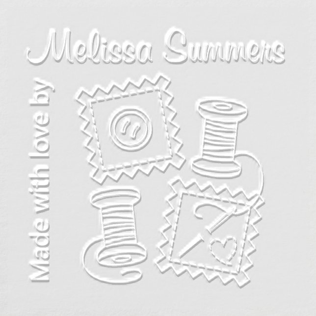 Sewing Craft Made with Love Embosser (Design)