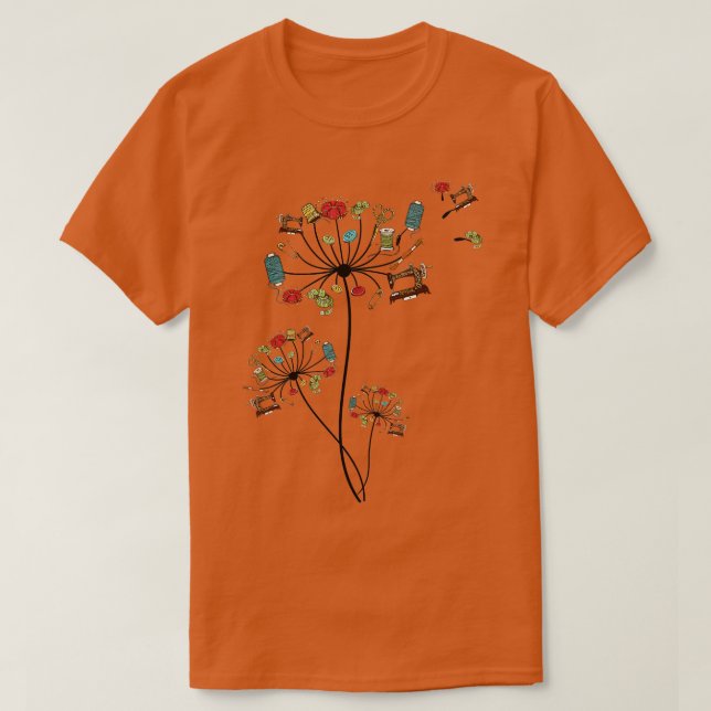 Sewing Dandelion Flowers Quilting   1  T-Shirt (Design Front)