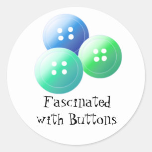 Sewing Design Classic Round Sticker