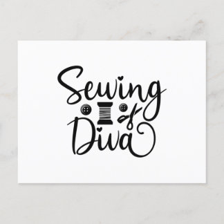 Sewing Diva Postcard