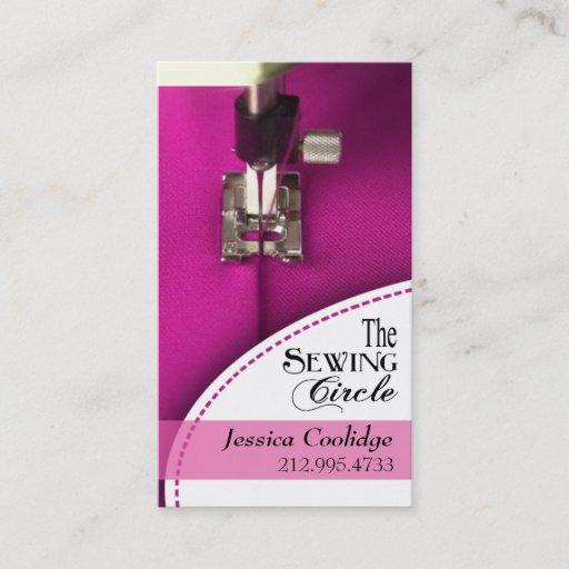 Customizable Sewing: Dressmaker, Tailor, Designer, Seamstress Business Card