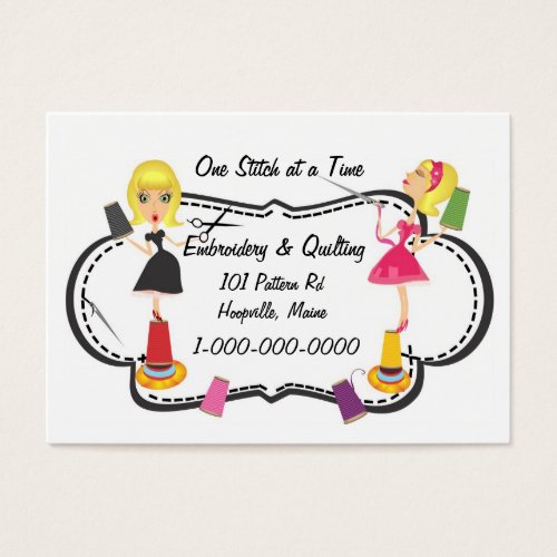 Sewing &amp; Embroidery Business Card