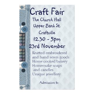 Sewing, Embroidery and Decorative Crafts Fair Flye Custom Flyer