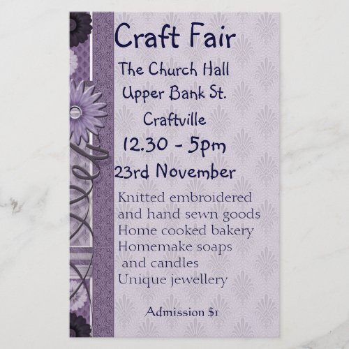 Sewing Embroidery and Decorative Crafts Fair Flye Flyer