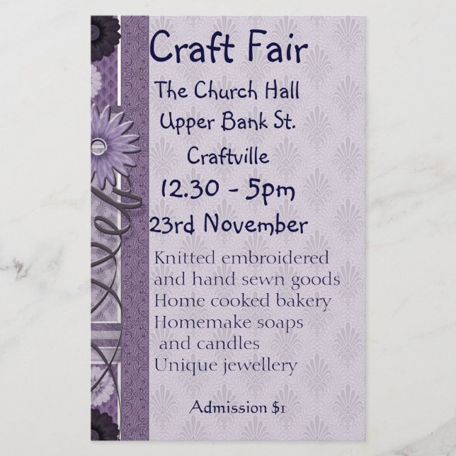 Sewing, Embroidery and Decorative Crafts Fair Flye Flyer (Front)