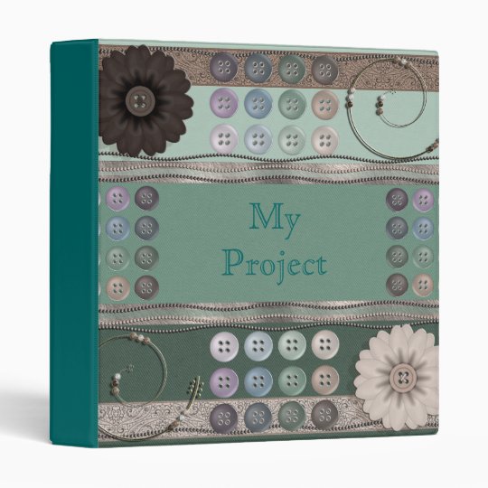 Sewing Enthusiast Green Avery Binder