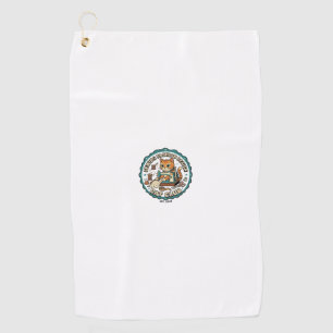 Sewing Fashion Design Cat Cat Lover Gift - Sewing Golf Towel