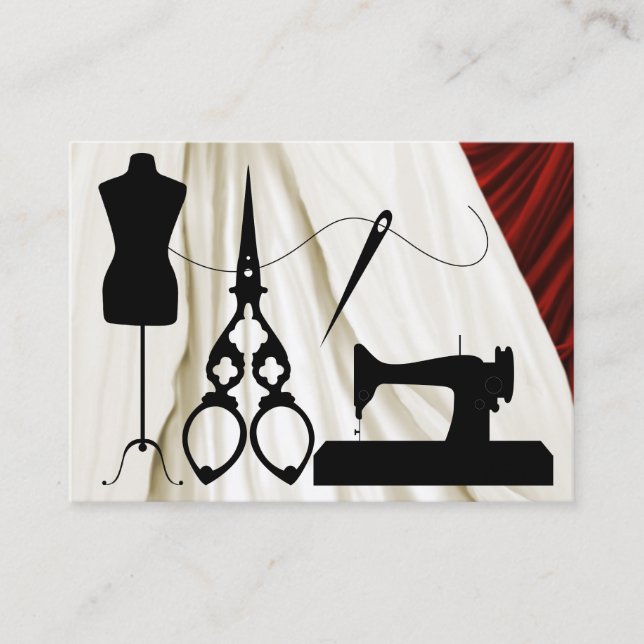 Sewing / Fashion / Seamstress - SRF Business Card (Front)