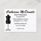 Sewing / Fashion / Seamstress - SRF Business Card (Back)
