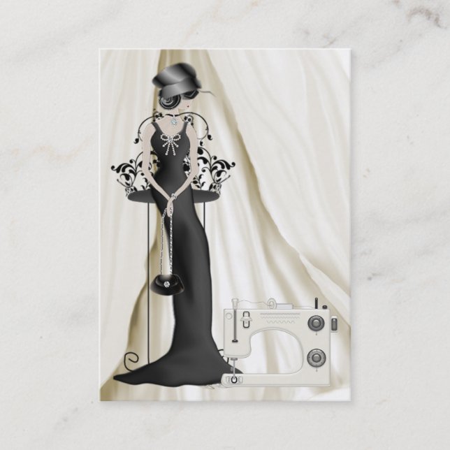 Sewing / Fashion / Seamstress - SRF Business Card (Front)