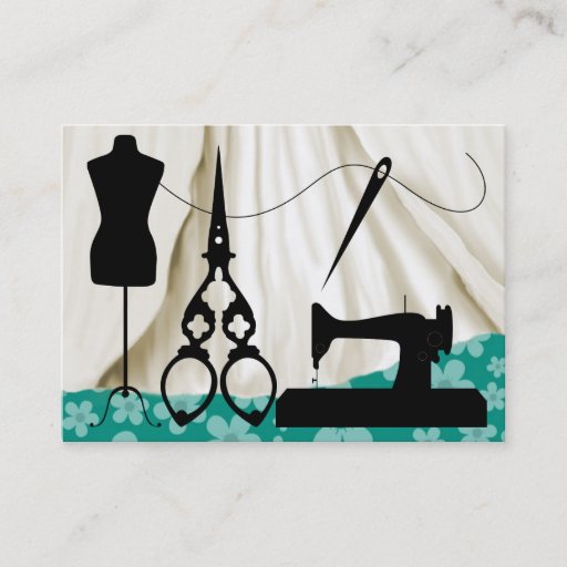 Customizable Sewing / Fashion / Seamstress - SRF Business Card Template
