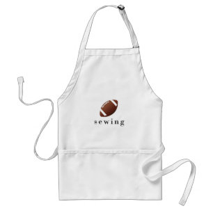Sewing Football Funny Hilarious T-Shirt Adult Apron