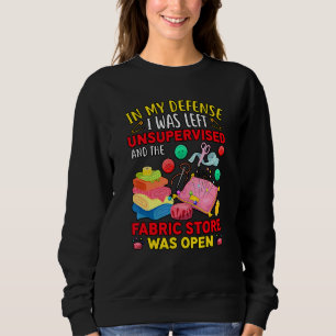 Sewing  For Women Fabric  Crazy Quilt Lady Craft 1 Sweatshirt