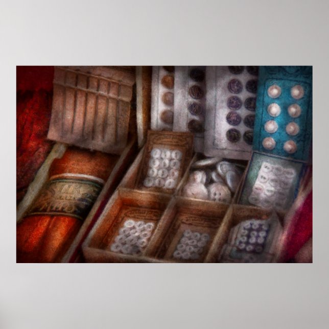 Sewing - Fresh buttons for sale Poster (Front)