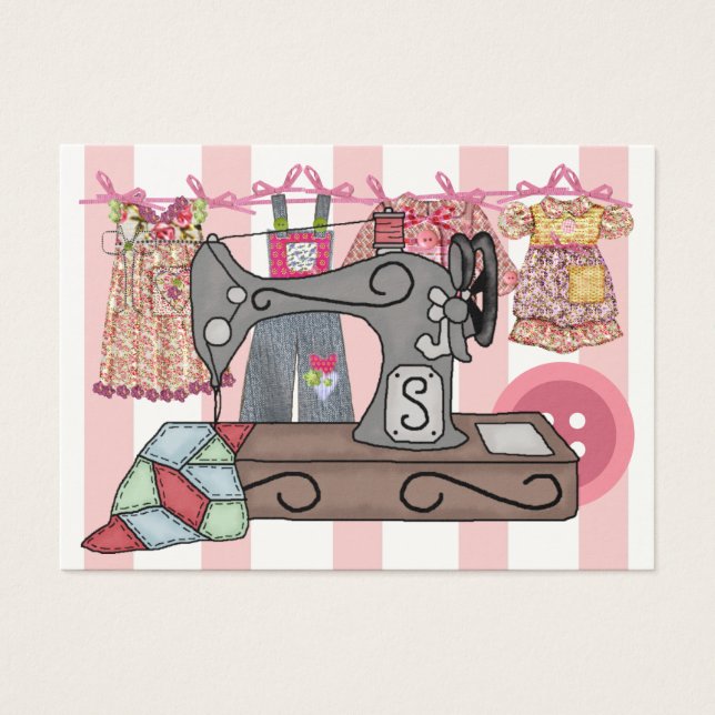 Sewing Gift Enclosure / Crafter Card (Front)