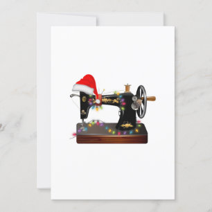 Sewing Gift Merry Christmas Sewing Lover Invitation