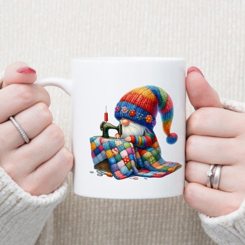 Sewing Gnome  Coffee Mug