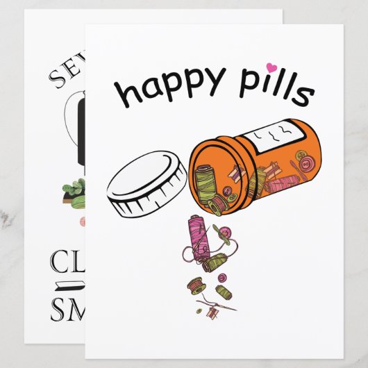 Sewing | Happy Pills Sewing (Front/Back)