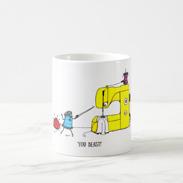 Sewing Humor Cartoon Mug (Center)