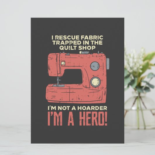 Sewing - I Rescue Fabric (Standing Front)