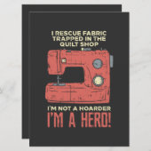 Sewing - I Rescue Fabric (Front/Back)