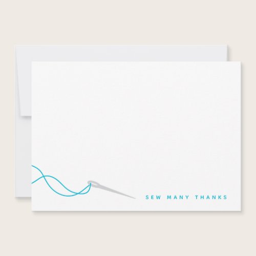 Sewing Illustrated Blue Gray Thank You Sewing Illustrated Blue Gray Thank You