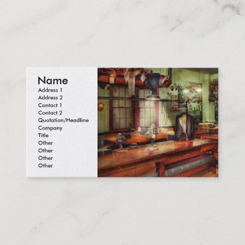 Sewing - Industrial - The sweat shop Business Card