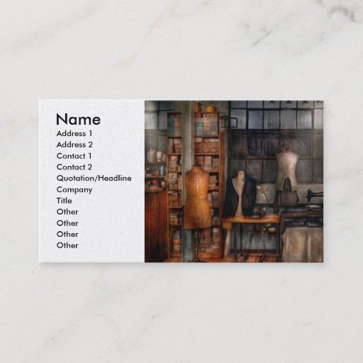 Customizable Sewing - Inudstrial - Quality Linens Business Cards