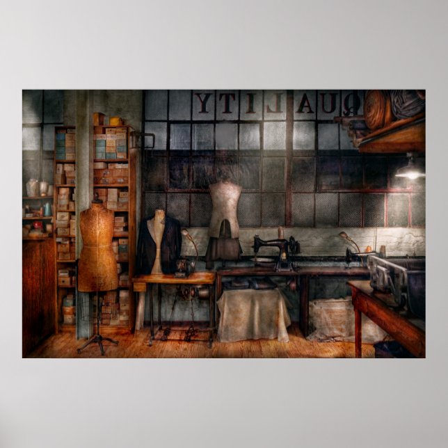Sewing - Inudstrial - Quality Linens Poster (Front)