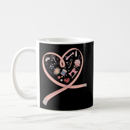 Sewing Is My Heart Quilting Loves Sewing Machines Coffee Mug