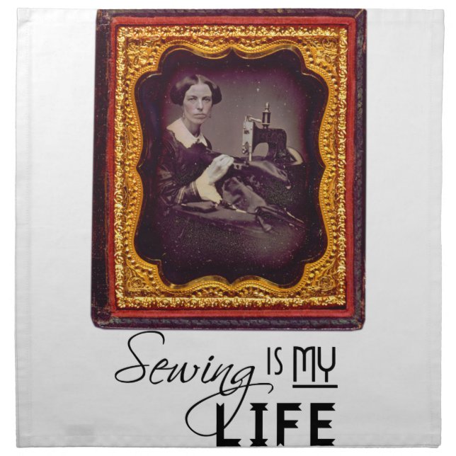 Sewing Is My Life Cloth Napkin (Front)