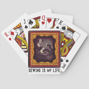 Sewing Is My Life Poker Cards