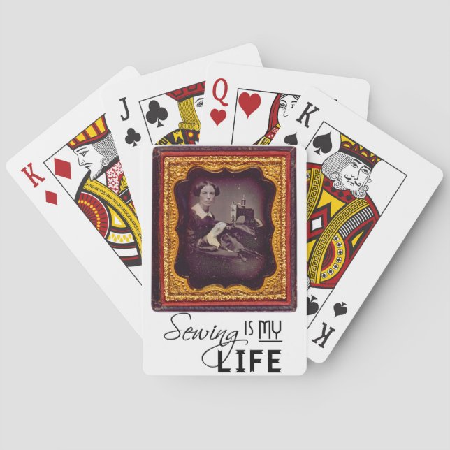 Sewing Is My Life Poker Cards (Back)