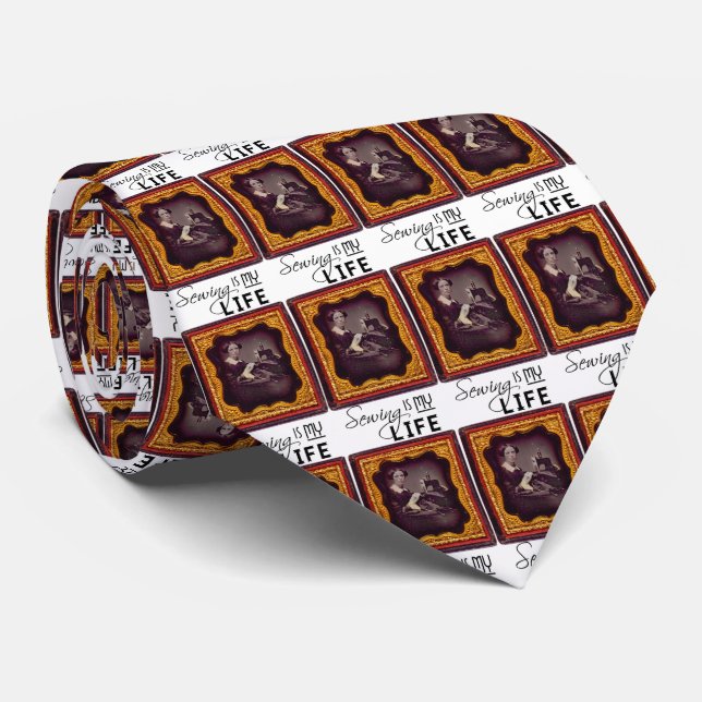 Sewing Is My Life Tie (Rolled)