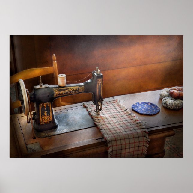 Sewing - It's just Black and White Poster (Front)