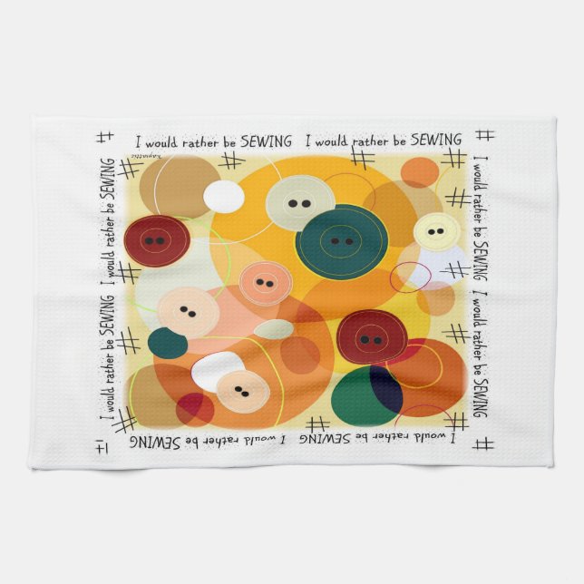 Sewing Kitchen Towel (Horizontal)