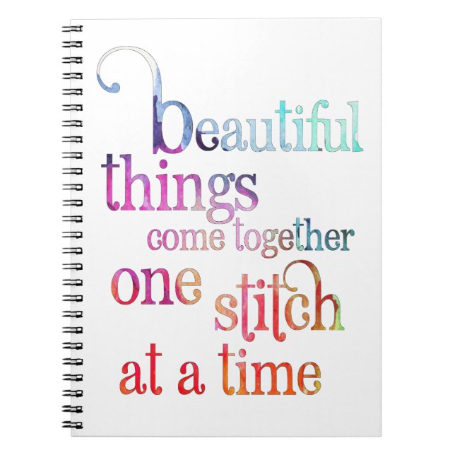 Sewing Knitting Stitch Notebook (Front)