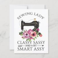 Sewing Lady Class Sassy And A Bit Smart Assy