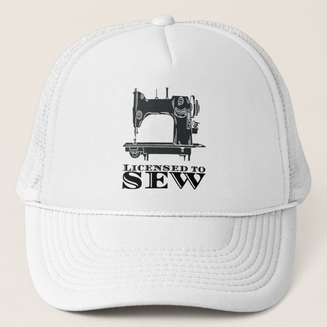 Sewing - Licensed To Sew Trucker Hat (Front)