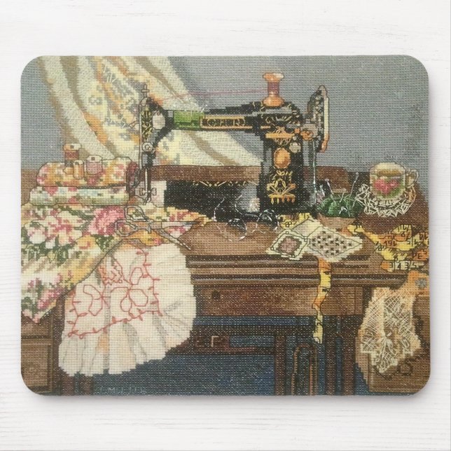 Sewing Machine and Dress Mouse Pad (Front)