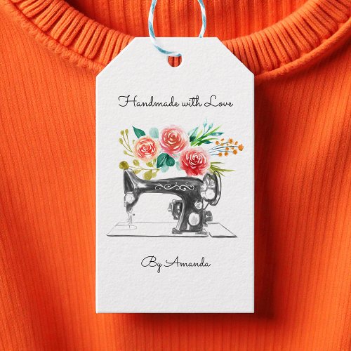 Sewing Machine Black Tailor Dressmaker Gift Tag Sewing Machine Black Tailor Dressmaker Gift Tag