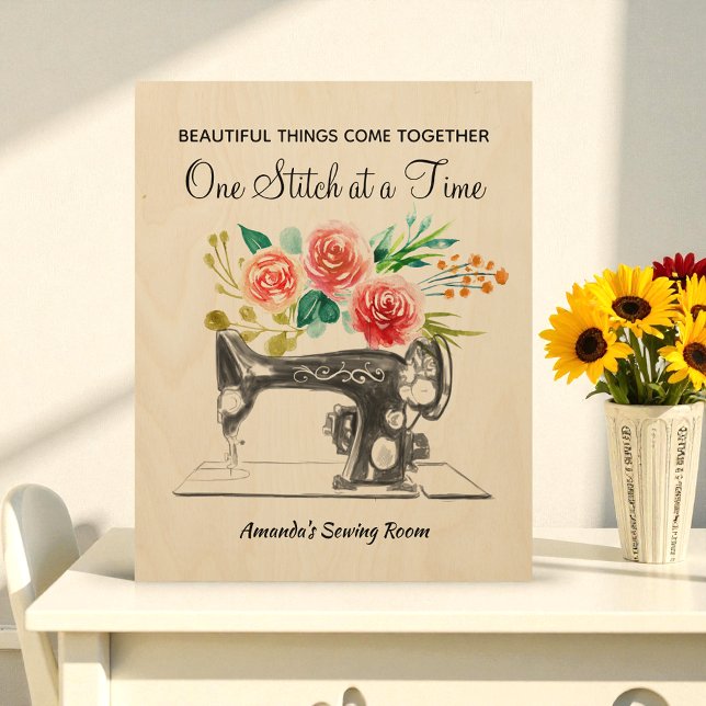 Sewing Machine Black Tailor Quilter Wood Wall Art (Creator Uploaded)