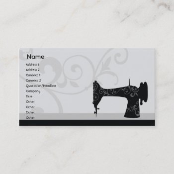 Sewing Machine - Business Business Card by ZazzleProfileCards at Zazzle