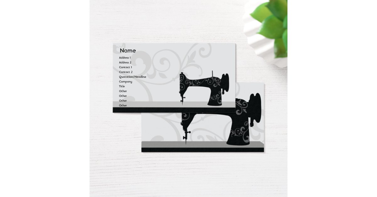 Sewing Machine Business Business Card Zazzle