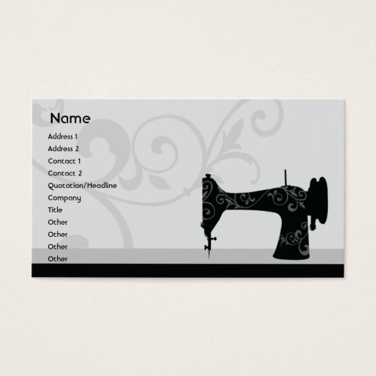 Sewing Machine Business Business Card